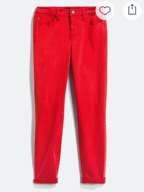 Liverpool Women’s Crop Skinny Jeans in tomato Red